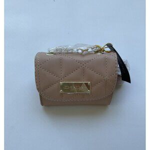 $59 bebe Women’s Camile Micro Belt Fanny Pack Bag Faux Leather In Blush